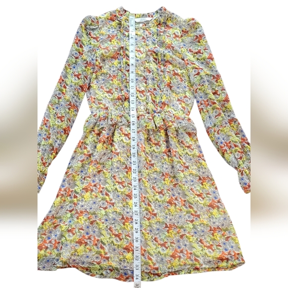 & Other Stories Floral Ruffled Minidress, Cottagecore, Boho, Romantic, Women's 0 - Picture 11 of 12